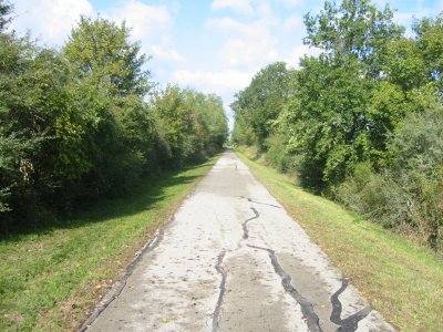Old Railroad Bed Bike Trail.